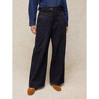 White Stuff Carmella Wide Leg Jeans - Blue