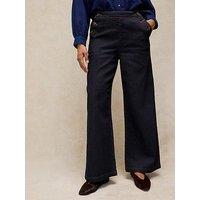 White Stuff Reese Button Detail Jeans - Blue