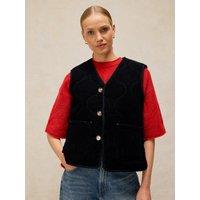 White Stuff Emery Reversible Gilet - Black