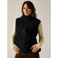 Regatta Womens Frankie Borg Full Zip Cosy Fleece Gilet - Black
