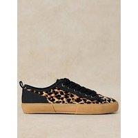 White Stuff Women'S Pippa Leather Lace Up Trainer - Brown