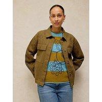 White Stuff Jade Embroidered Jacket - Green