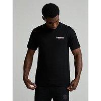 Zavetti Canada Ormallo Short Sleeve Backprint Graphic T-Shirt - Black