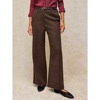 White Stuff Belle Tweedy Wide Leg Trouser - Brown