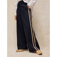 White Stuff Kenna Side Stripe Trousers - Blue