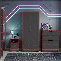 The Very Collection Vortex Bedroom Package - Bedside, Chest, Wardrobe - Fsc Certified