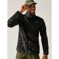 Regatta Mens Morran Hydropel Water-Repellent Breathable Full-Zip Fleece Jacket - Black