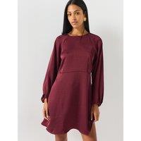 Vero Moda Womens Vmmiro Waist Seam Short Dress - Red
