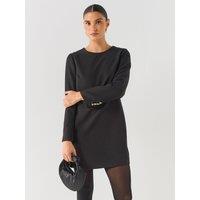 Vero Moda Sandy Gold Button Mini Dress