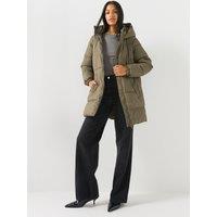 Vero Moda Womens Vmgretafie 3/4 Coated Jacket - Green