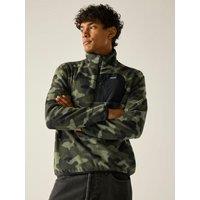 Regatta Mens Frankie Half Zip Fleece With Zipped Pocket - Green