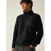 Regatta Mens Frankie Anti-Pill Borg Half Zip Fleece - Black