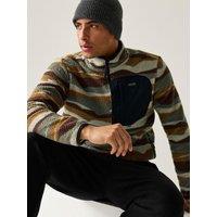 Regatta Mens Frankie Borg Half-Zip Lightweight Fleece - Brown