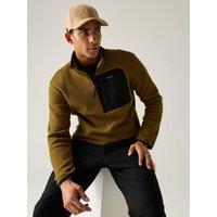 Regatta Mens Frankie Borg Half Zip Fleece - Brown