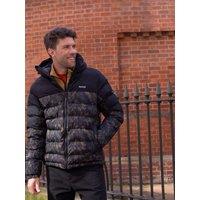 Regatta Mens Aldthorn Water-Repellent Hooded Padded Jacket - Black