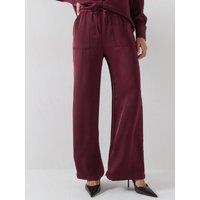 Vero Moda Womens Vmmiro Drawstring High Waist Trousers - Red