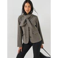 Only Womens Onladelina Scarf Jacket - Brown