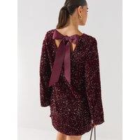 Pieces Kammy Bow Back Mini Dress
