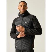 Regatta Mens Andreson Warmloft Hooded Hybrid Jacket - Black