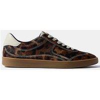 Mint Velvet Jen Leopard Trainer - Brown
