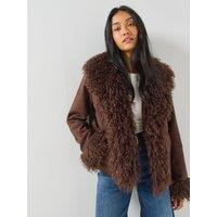 Pieces Nanna Brushed Short Jacket