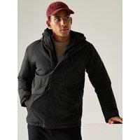Regatta Mens Isotex 15000 Waterproof Insulated Hooded Jacket - Black