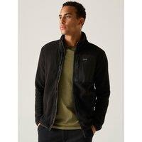 Regatta Mens Frankie Borg Full Zip Fleece Jacket - Black