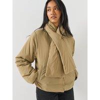Only Elma Scarf Detail Puffer Jacket