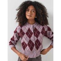 Vero Moda Halo Argyle Knit Cardigan