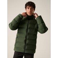 Regatta Mens Altoro Thermal Waterproof Windproof Hooded Jacket - Khaki