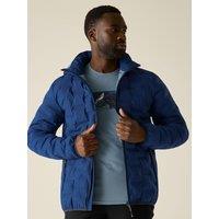 Regatta Mens Astrel Quilted Hooded Full Zip Jacket - Blue