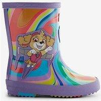 Hunter Kids' First Paw Patrol Skye Wellington Boots - Lavender Mist