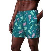 Nike Mens Swim 5 Inch Breaker Print Volley Short - Green