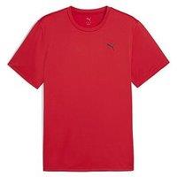Puma Mens Training Tad Essentials Solid Cat T-Shirt - Red