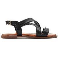 Jones Bootmaker Hali Crossover Strap Sandal - Black