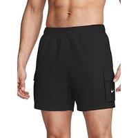 Nike Mens Swim 5 Inch Cargo Short - Black
