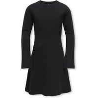 Only Kids Girls Long Sleeve Jersey Fit And Flare Dress - Black