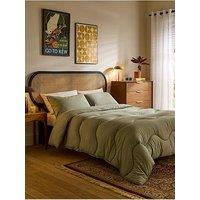 Night Lark Plain Dye - Olive Green Coverless Duvet 10.5 Tog