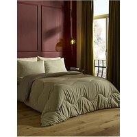 Night Lark Soft Weave - Olive Green Coverless Summer Duvet 4.5Tog