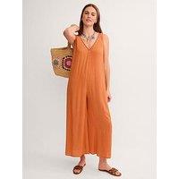 Monsoon Sophia Embellished Culotte Jumpsuit - Orange