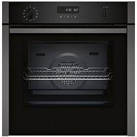 Neff N50 Built-In Oven 60Cm Wide & With Slide &Hide, Home Connect And Pyrolytic Self-Cleaning With Easyclean - Graphite & Grey