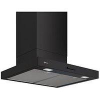 Neff N50, Wall-Mounted Cooker Hood 60 Cm With Energy-Efficient Capacitor Motor, Push Button Control And Led Lighting In Matt Black