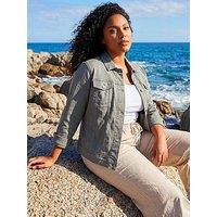 Roman Curve Bengaline Pocket Jacket