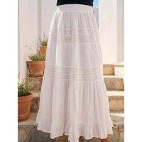 Roman Lace A-Line Midi Skirt