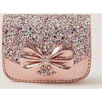 Monsoon Girls Sparkle Bow Mini Bag - Pink