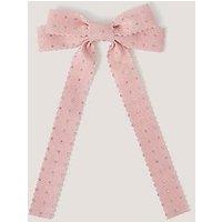 Monsoon Girls Sparkle Bow Hair Clip - Pink