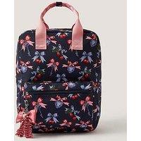 Monsoon Girls School Cherry Backpack - Navy