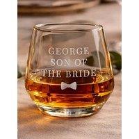 The Personalised Memento Company Personalised Wedding Whisky Glass