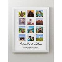 The Personalised Memento Company Personalised White Multi Photo Frame