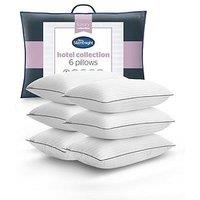 Silentnight Hotel Collection Piped Pillows - 6 Pack
